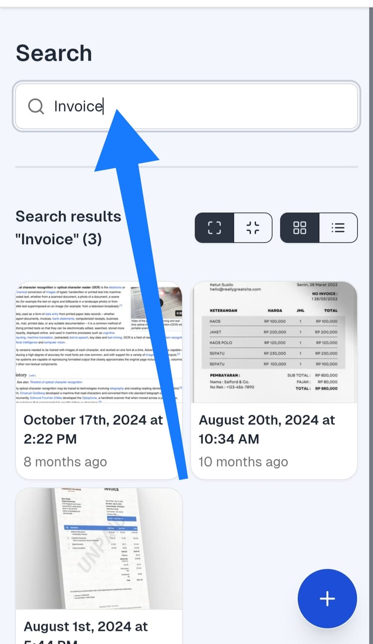 Searchable gallery for screenshots screenshot 2